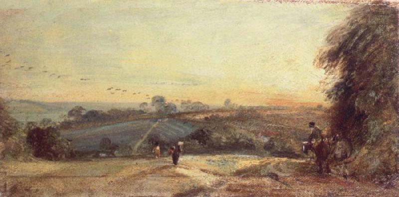John Constable Autumnal Sunset France oil painting art
